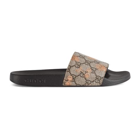 gucci berry print sliders|Gucci Berry Print Slide in Natural .